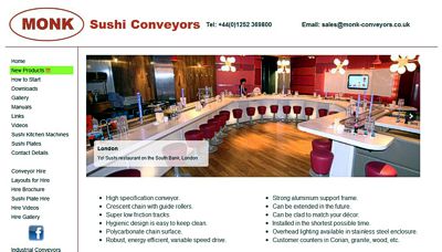 Sushi Conveyors Website